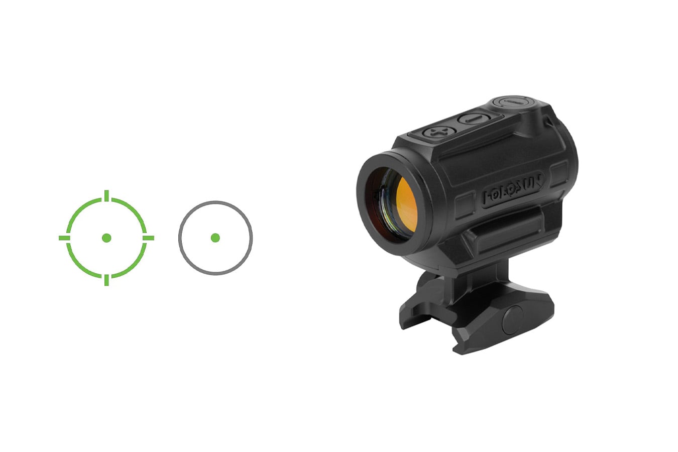 Holosun Green Multi-Reticle Cast Aluminum Enclosed Shake Awake Rifle Optic 